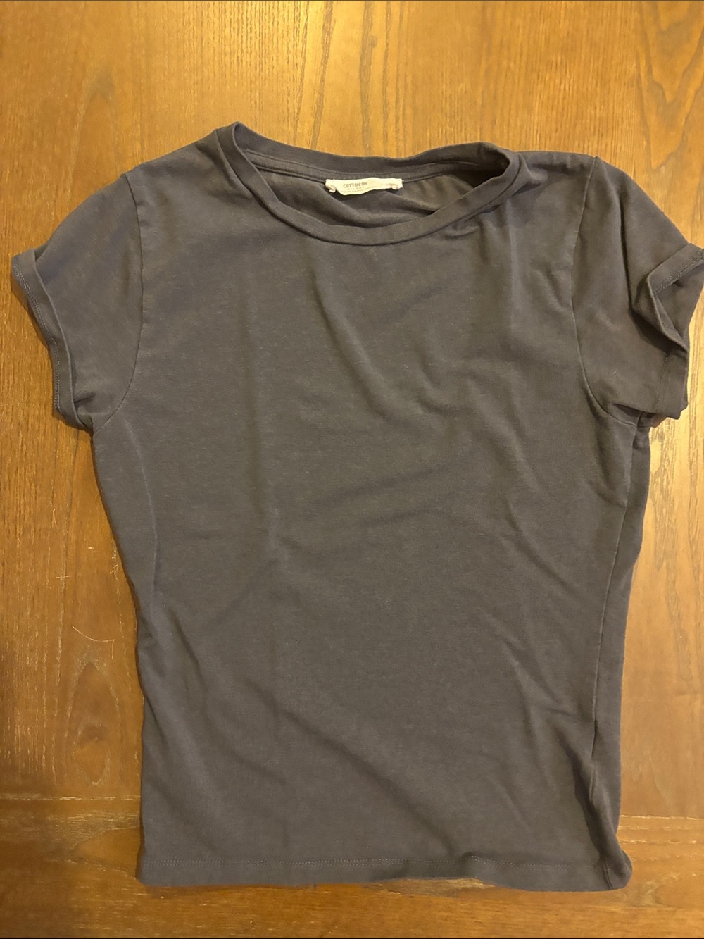 Bundle 3/$15 Cotton On Short Sleeve FittedCrew Tee - Charcoal